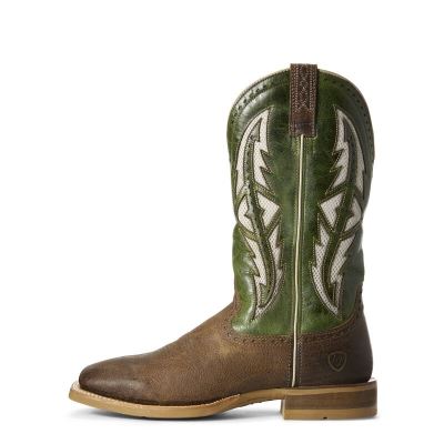 Ariat Cowhand VentTEK - Western Laarzen Bruin / Groen Heren - 40849-172